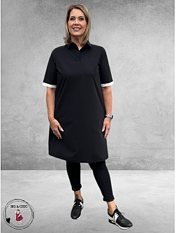 Only-m Polojurk Travel Zwart-Wit